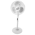 Cronex 16" Pedestal Fan 'Curved Air' White