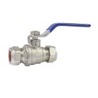 Beta Lever Ballvalves Compression, Blue Handle