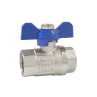 Beta Lever Ballvalves Female x Female, Blue Butterfly Handle