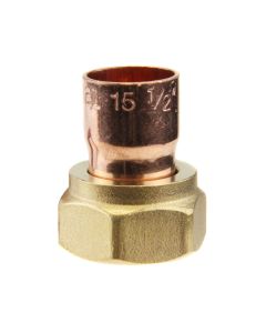 Beta 15mm x 3/4" End Feed Straight Tap Connector