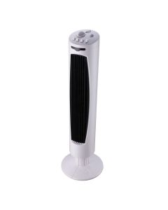 Curved Air White Pedestal Tower Fan