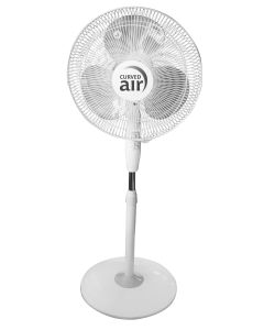 Cronex 16" Pedestal Fan 'Curved Air' White