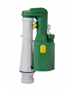 S1-11 229mm (9") 7/9 litre convertible syphon with plastic outlet and nuts (Rubber Well)