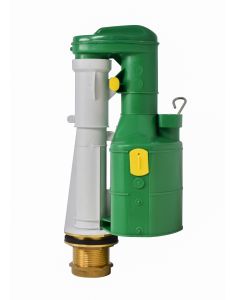 S1-11 229mm (9") 7/9 litre convertible syphon with brass outlet and nuts (Rubberline)